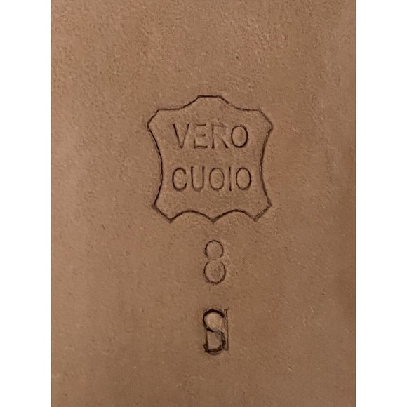 Vintage Vaneli Womens Tan Mini Lizard Print Suede Heels Slip Foam Pad Insole 8S‎ - Picture 4 of 12